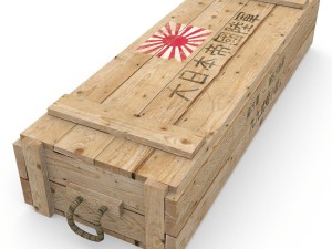 imperial japanese army crate 3D Model