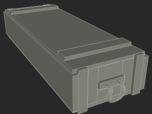 imperial japanese army crate 3D Model