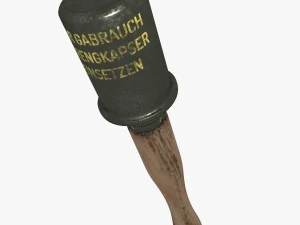 Alman el bombası m24 3D Model