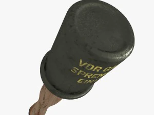 Alman el bombası m24 3D Model