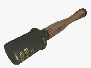 Alman el bombası m24 3D Model