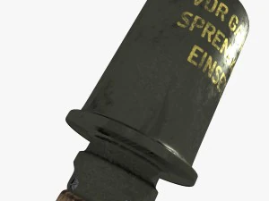 Alman el bombası m24 3D Model