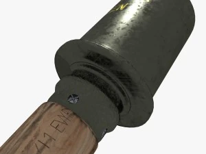 Alman el bombası m24 3D Model