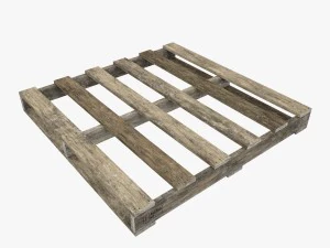 australian pallets low poly 3D Model