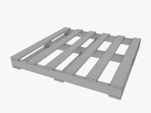australian pallets low poly 3D Model