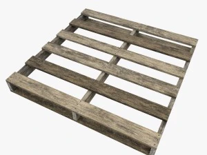 australian pallets low poly 3D Model