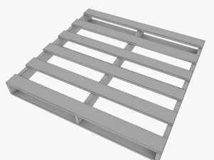 australian pallets low poly 3D Model