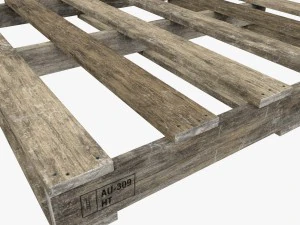 australian pallets low poly 3D Model