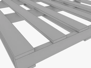 australian pallets low poly 3D Model
