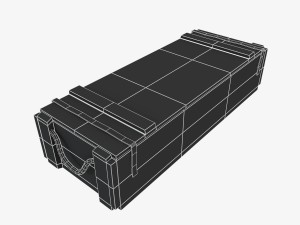 us army wooden crate 3D Model