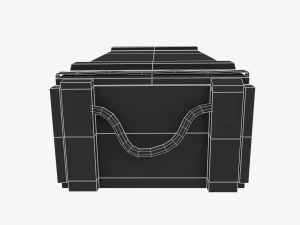 cassa di legno dell'esercito americano Modello 3D