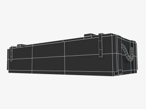 cassa di legno dell'esercito americano Modello 3D