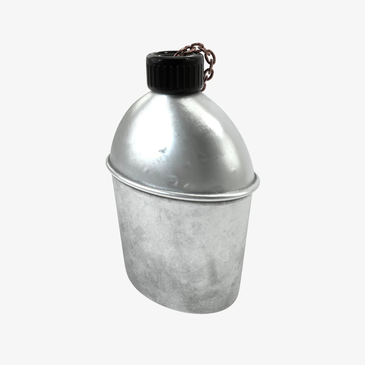 us bottle canteen wwii 3D Model .c4d .max .obj .3ds .fbx .stl .blend 