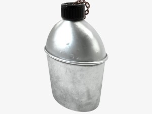 us bottle canteen wwii 3D-Modell