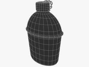 us bottle canteen wwii Model 3D