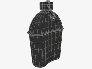 us bottle canteen wwii Model 3D