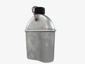 us bottle canteen wwii Model 3D