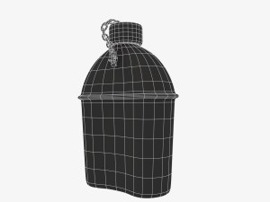 us bottle canteen wwii Model 3D