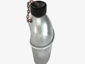 us bottle canteen wwii 3D Model