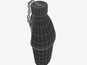 us bottle canteen wwii 3D Model