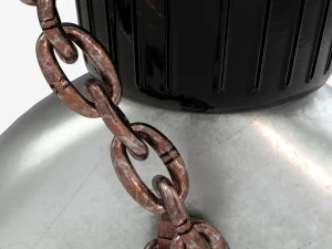 us bottle canteen wwii 3D Model
