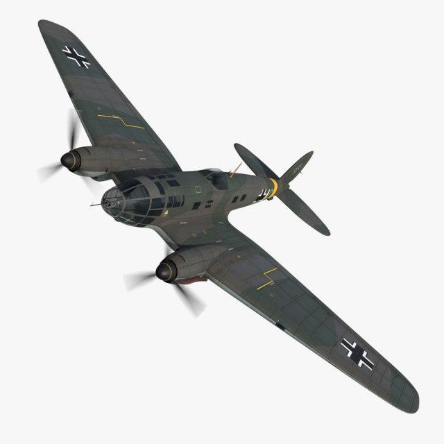 heinkel he 111 a1-ac 3D-Modell .c4d .max .obj .3ds .fbx .stl .blend 