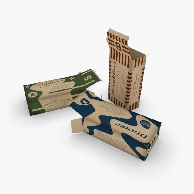 us k-ration boxes end war wwii Model 3D .c4d .max .obj .3ds .fbx .stl .blend 