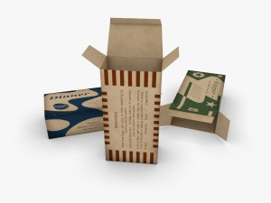 us k-ration boxes end war wwii Model 3D