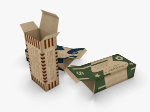 us k-ration boxes end war wwii 3D Model