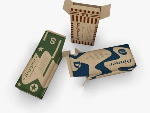 us k-ration boxes end war wwii 3D Model