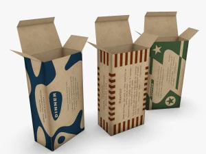 us k-ration boxes end war wwii 3D Model