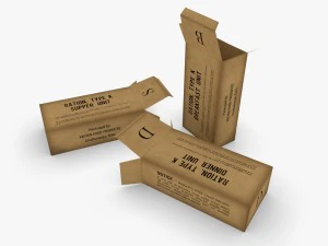 美国韩国口粮盒 3D 模型