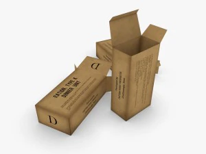 us k-ration boxes 3D Model