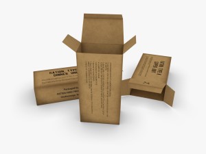 us k-ration boxes 3D Модель