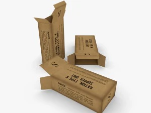 us k-ration boxes 3D Model