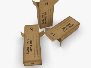 us k-ration boxes 3D Модель
