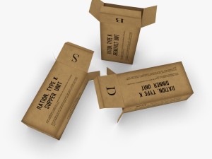 us k-ration boxes 3D Модель
