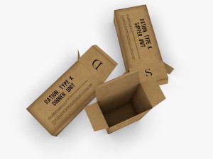us k-ration boxes 3D Модель