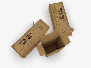 us k-ration boxes 3D Model