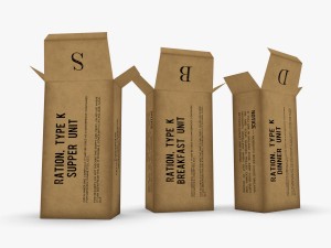 us k-ration boxes 3D Модель