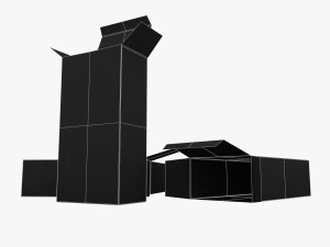 us k-ration boxes 3D Model