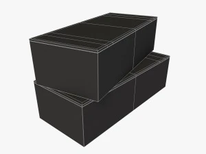 nosotros k y c raciones caja de madera segunda guerra mundial Modelo 3D