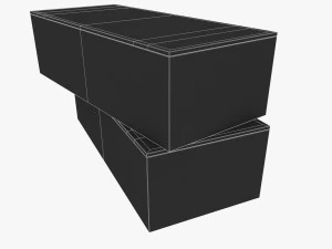 nosotros k y c raciones caja de madera segunda guerra mundial Modelo 3D