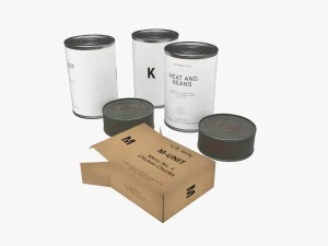 le razioni K americane sono state impostate durante la seconda guerra mondiale Modello 3D