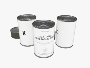 us k-rations set wwii 3D Model