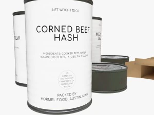 le razioni K americane sono state impostate durante la seconda guerra mondiale Modello 3D