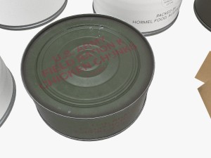 us k-rations set wwii 3D Model