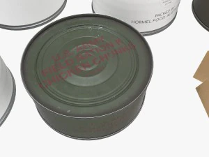 le razioni K americane sono state impostate durante la seconda guerra mondiale Modello 3D