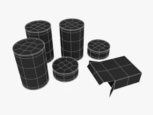 le razioni K americane sono state impostate durante la seconda guerra mondiale Modello 3D