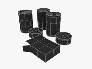 le razioni K americane sono state impostate durante la seconda guerra mondiale Modello 3D